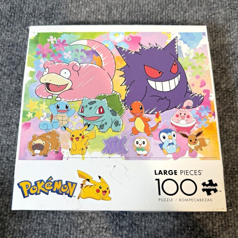 Buffalo Games Pokemon Large Pieces 100-Piece Jigsaw Puzzle 2024